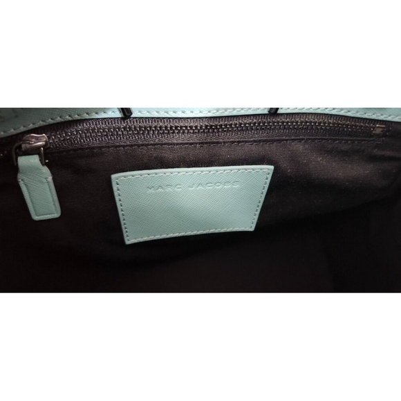 MARC JACOBS Saffiano Leather Backpack color Tiffany Blue - Picture 13 of 16